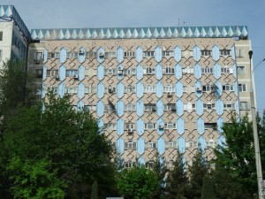 Soviet 70s apartment block