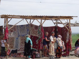 Old suzanis at Urgut market